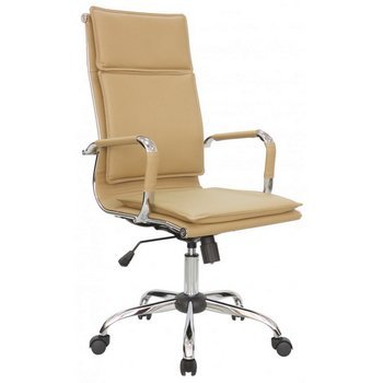 Кресло руководителя Riva Chair 6003-1 Бежевая эко-кожа